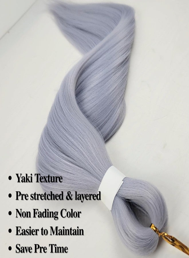 Leticia Gray Boho Braiding Hair Pre stretched Hypoallergenic Curly Braiding Hair for Boho Braids Bohemian Braids Knotless Ez Braids - Image 5